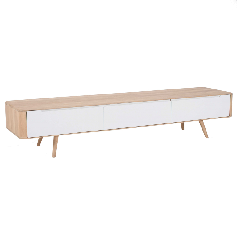 Gazzda Ena tv-meubel 225x42 whitewash