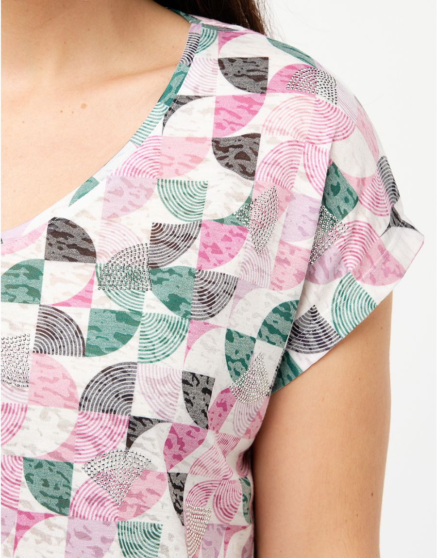 T-shirt rose pop art