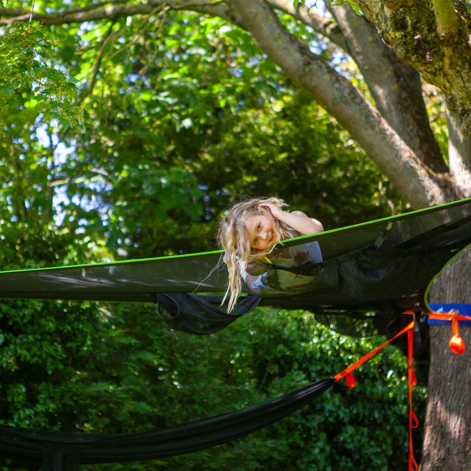 TENTSILE Hängematte Trillium 3 Personen Outdoor Trekking Dopppel Baumzelt 4x4 m Farbe: Green