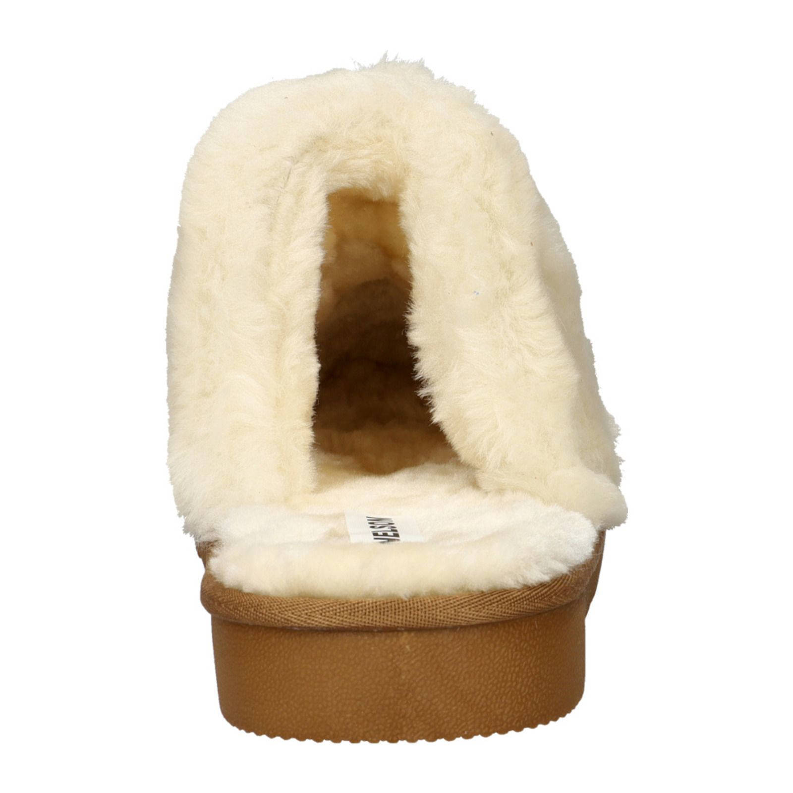 Nelson Home suède pantoffels cognac