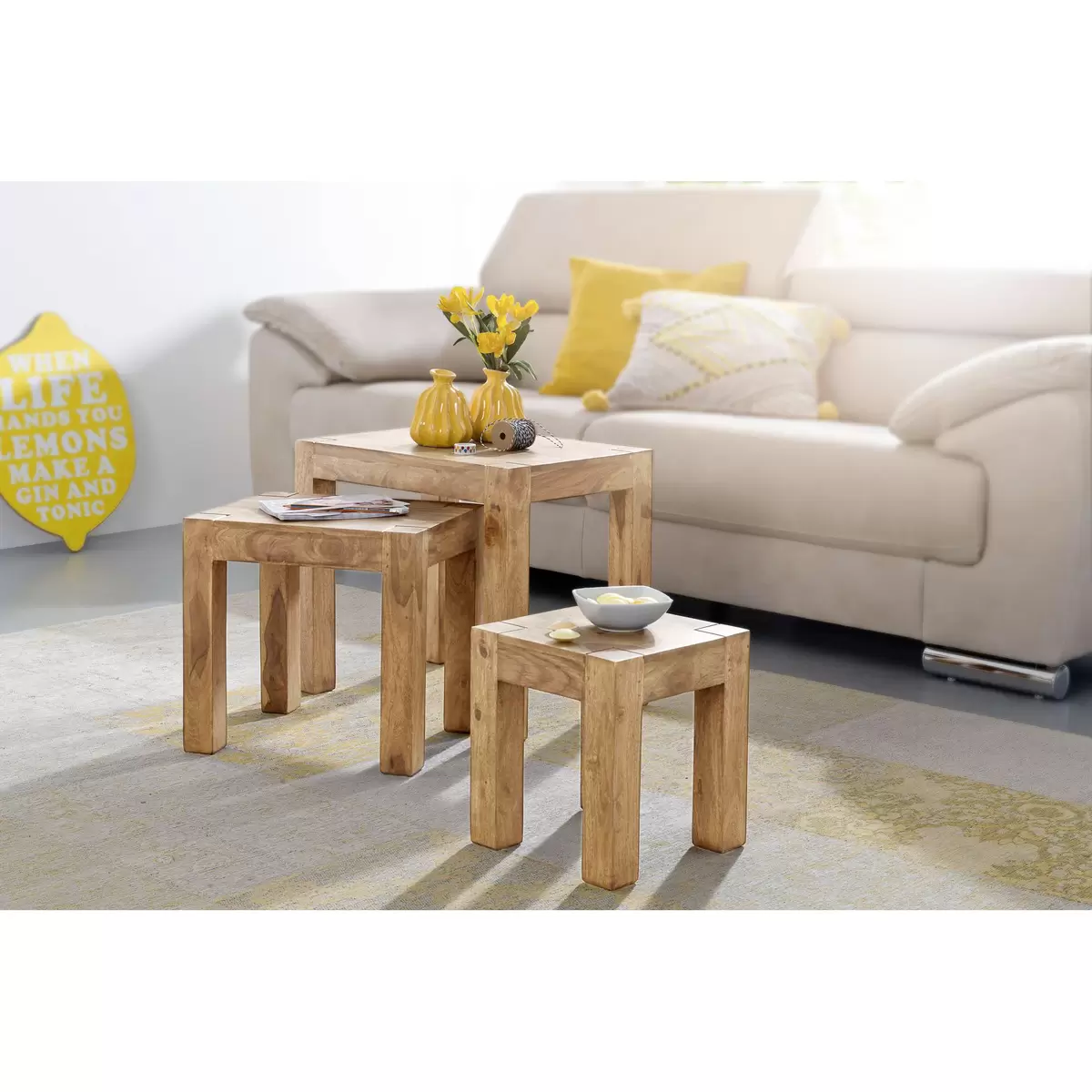 Beistelltisch 2er Set Coruna Braun