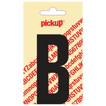 Pickup plakletter B zwart mat 90 mm