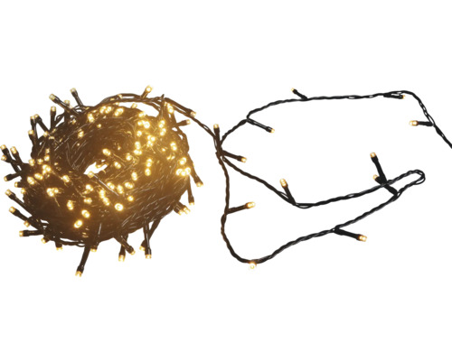 Lafiora LED-lichtsnoer, 71,9 m + 10 m aansluitdraad, 720 LED's, amberkleurige lichtkleur
