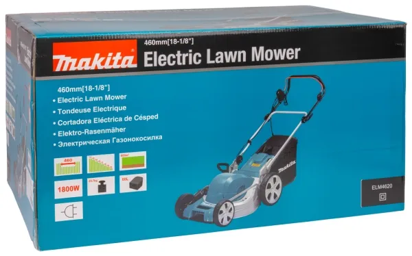 Makita ELM4620 - Græsslåmaskine - elektrisk - 1800 W - 2950 opm - 46 cm - 27.7 kg