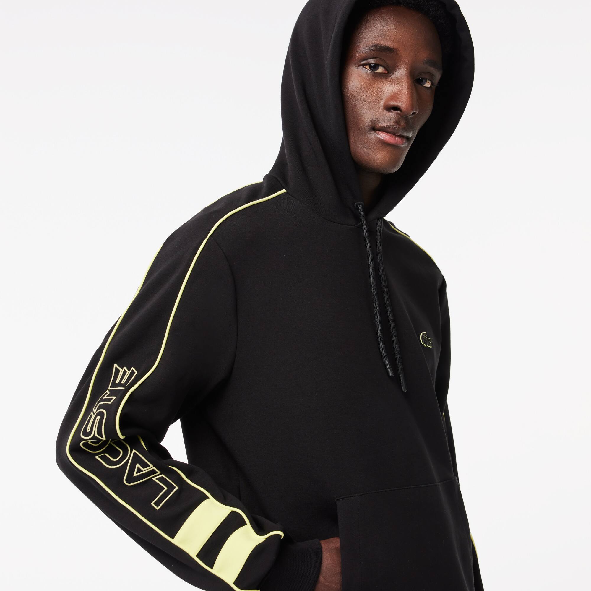 Sweatshirt Jogger à capuche et détails contrastés Sweatshirts - Noir - Lacoste - Homme