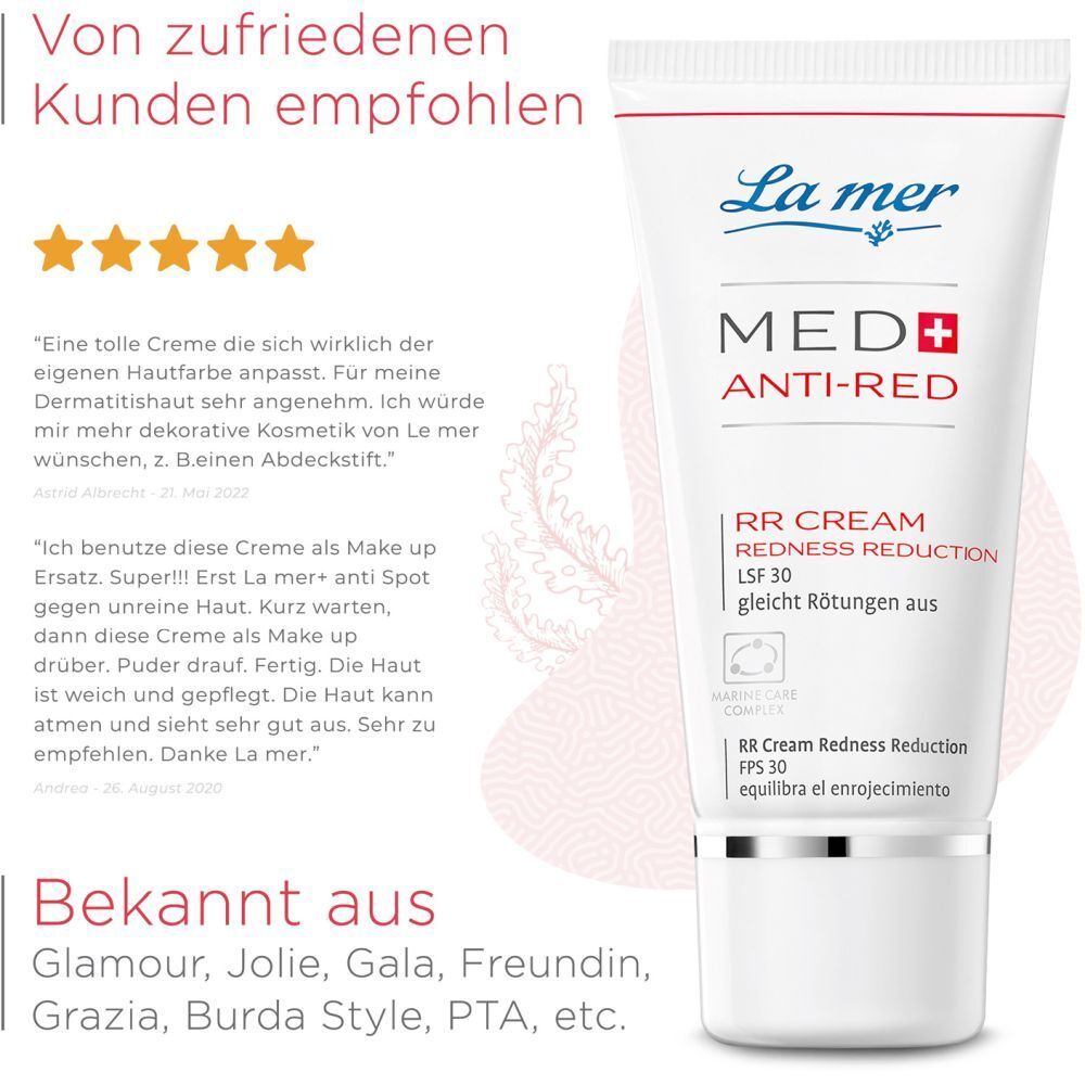 La mer MED Anti-Red Redness Reduction Cream LSF 30
