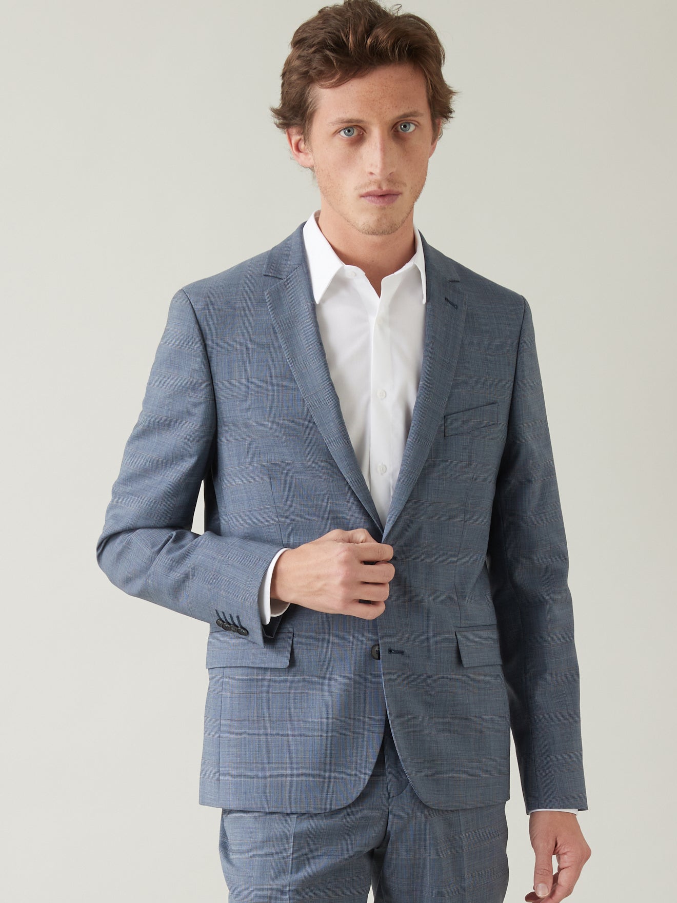 Veste de costume homme carreaux Super 100's