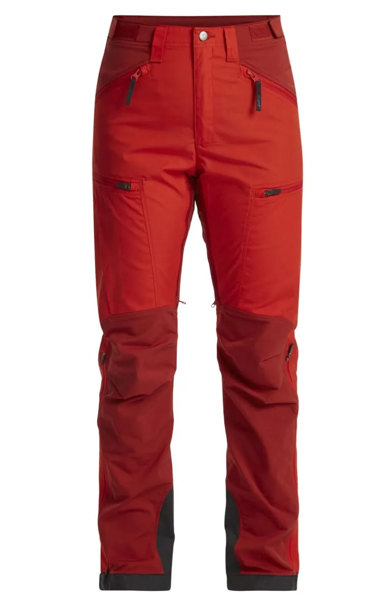 Lundhags Makke High Waist Curved Pant W Lively Red/Mellow Red