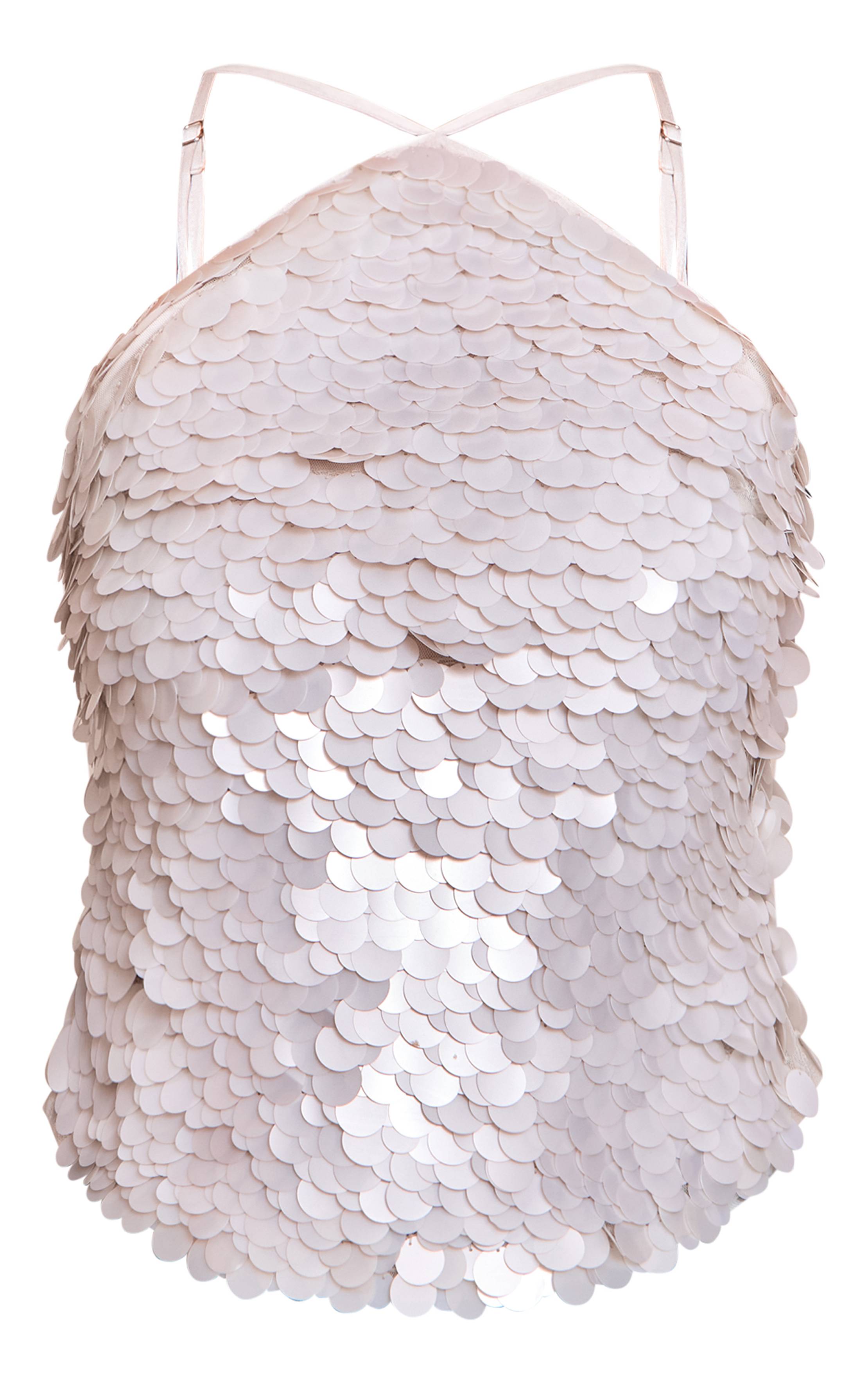 Opale Haut Dos-nu À Paillettes Coquillage Premium