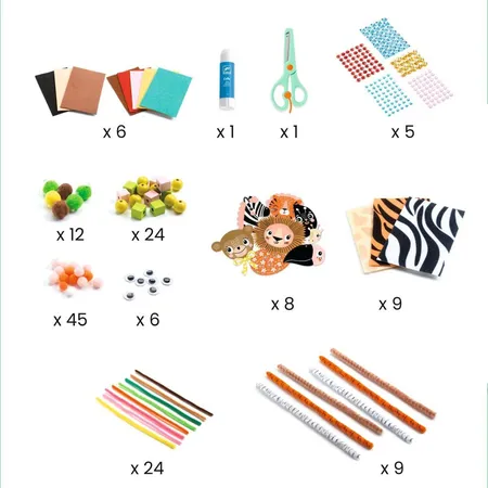 Djeco Kreativbox Dschungeltiere