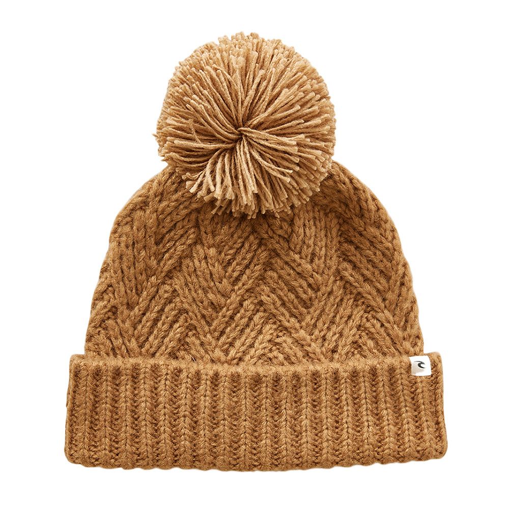 Rip Curl GROUNDSWELL POM-POM - Bonnet Femme sand