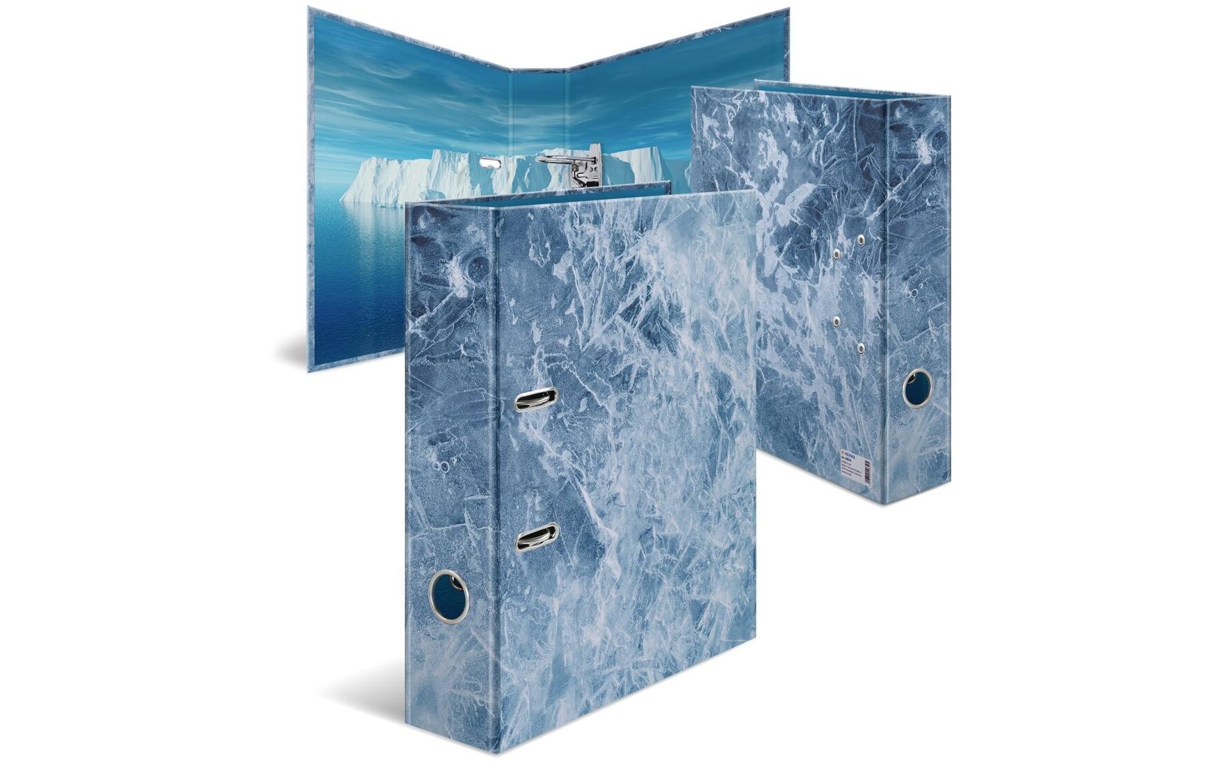 Ordner Ice 7 cm, HellblauMotivordner mit Hebelmechanik und Griffloch