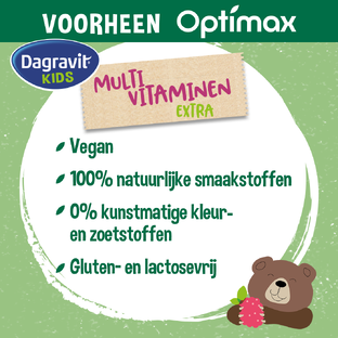 Dagravit Kids Multivitaminen Kauwtabletten Frambozen 60KTB