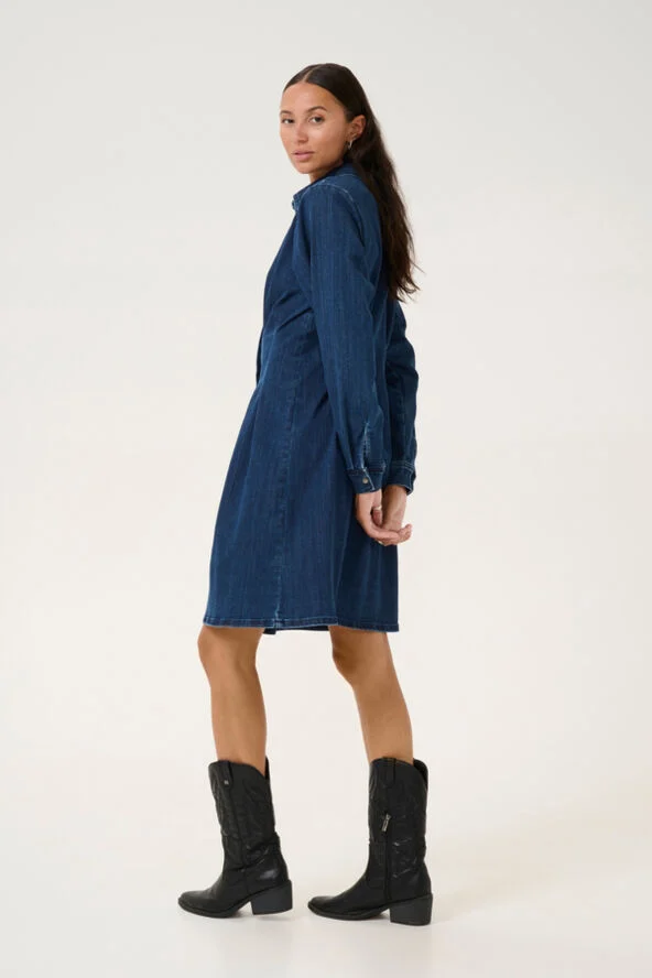 Kaffe KAlea Dress Dark blue denim