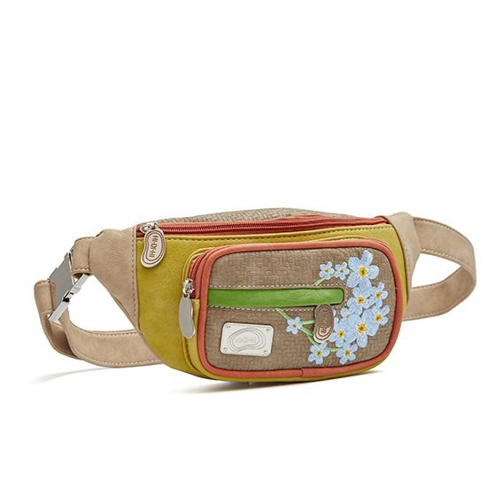 Hi-di-Hi Forget Me Not Sling Bag Yellow/ Beige