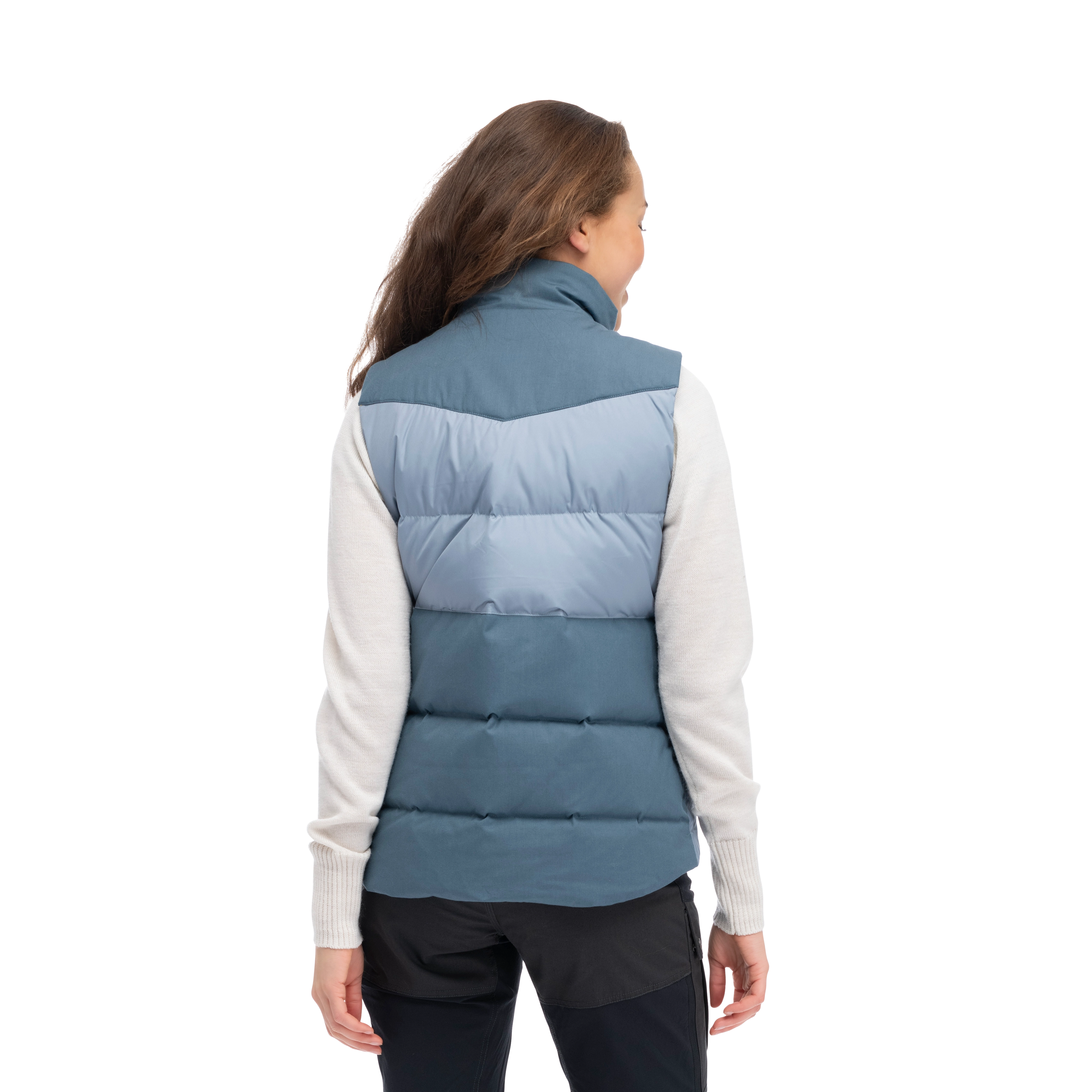 Nordmarka Outdoor Down Vest Women Husky Blue / Orion Blue