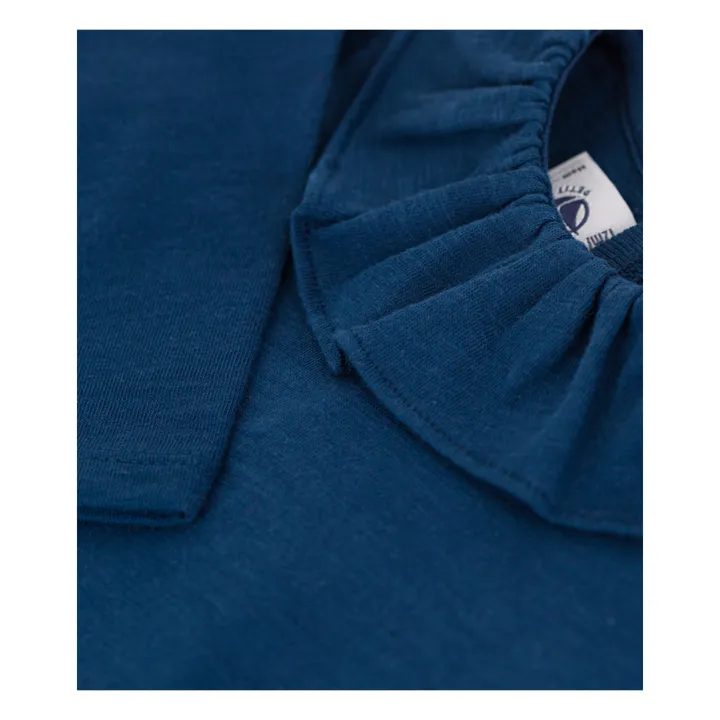 Petit Bateau Blouse Collerette | Bleu marine