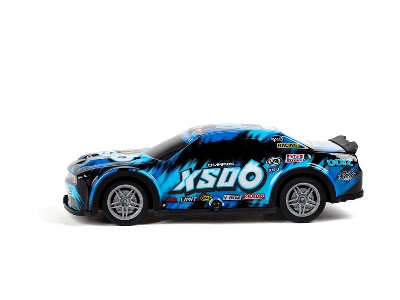 TEC-TOY Auto Roar SXO6 mit Licht, Blau, 1:22 Ferngesteuerter Sportwagen mit Licht für Kinder ab 3 Jahren