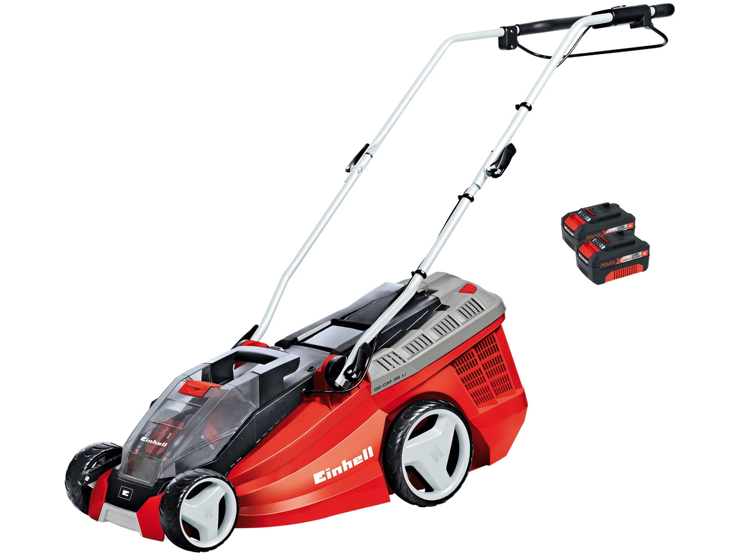 Einhell Power X-Change Akku-Rasenmäher GE-CM 36 LI inkl. 2 Akkus und Ladegeräte