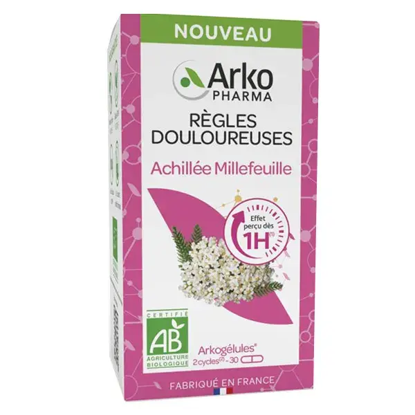 Arkpharma Arkogélules Cólicas Menstruais - Mil-folhas Orgânico - 30 cápsulas