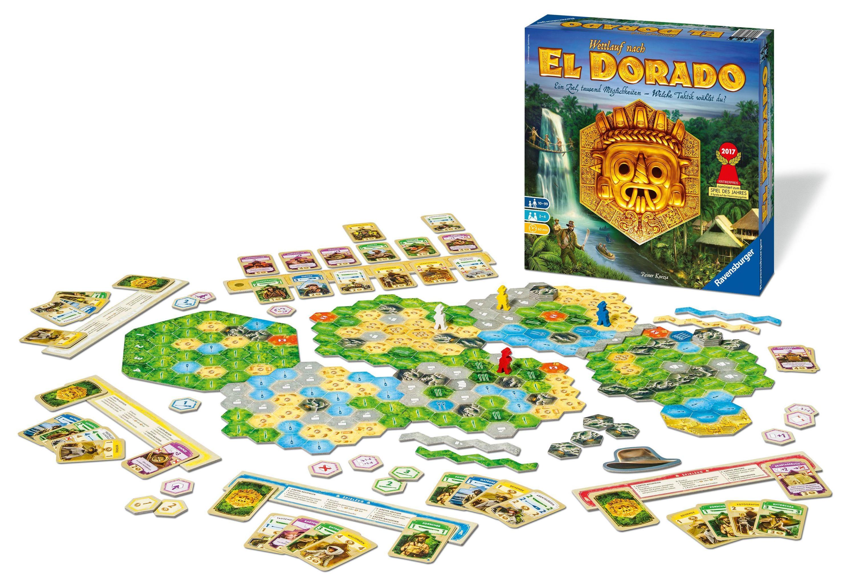 Ravensburger 26720 - El Dorado - Strategiespiel, Spiel für Erwachsene und Kinder von 10 - 99 Jahren - Taktikspiel geeignet für 2-4 Spieler