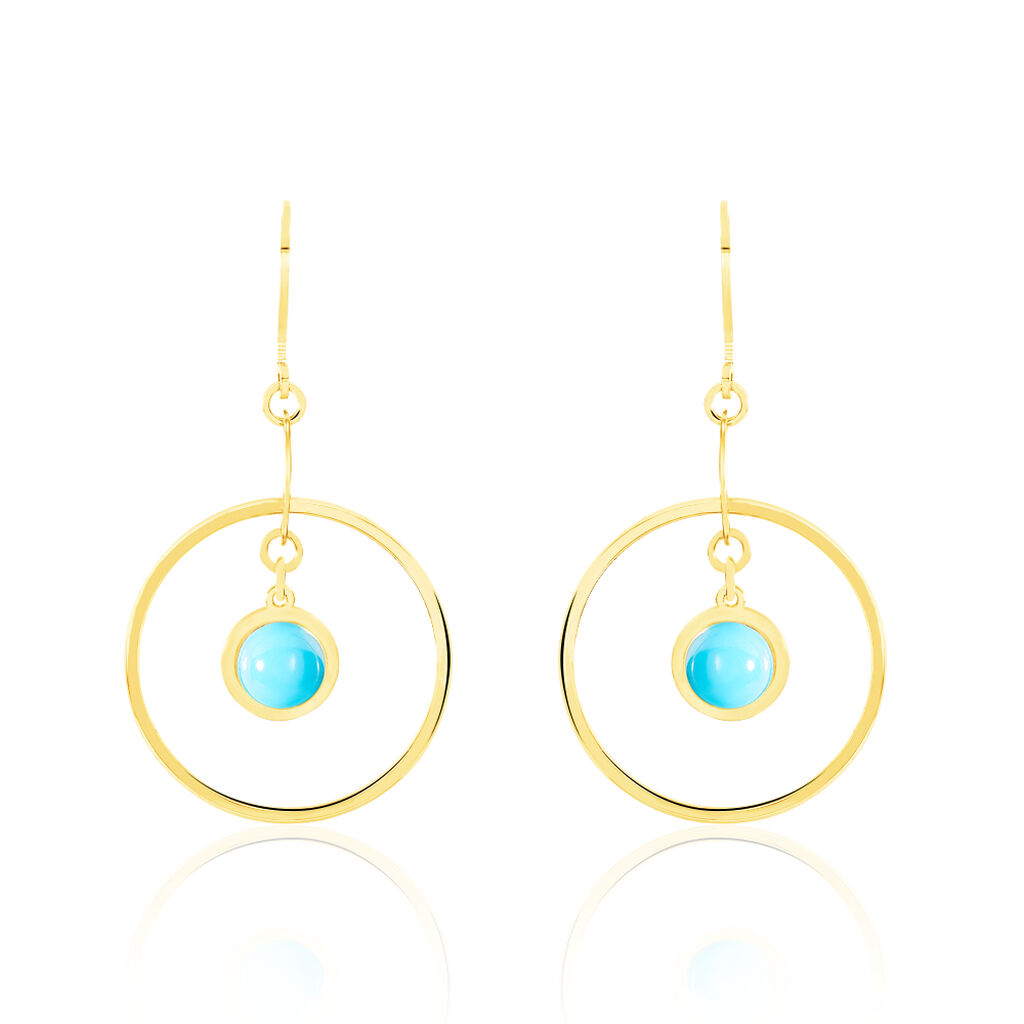 Boucles D'oreilles Pendantes Or Jaune