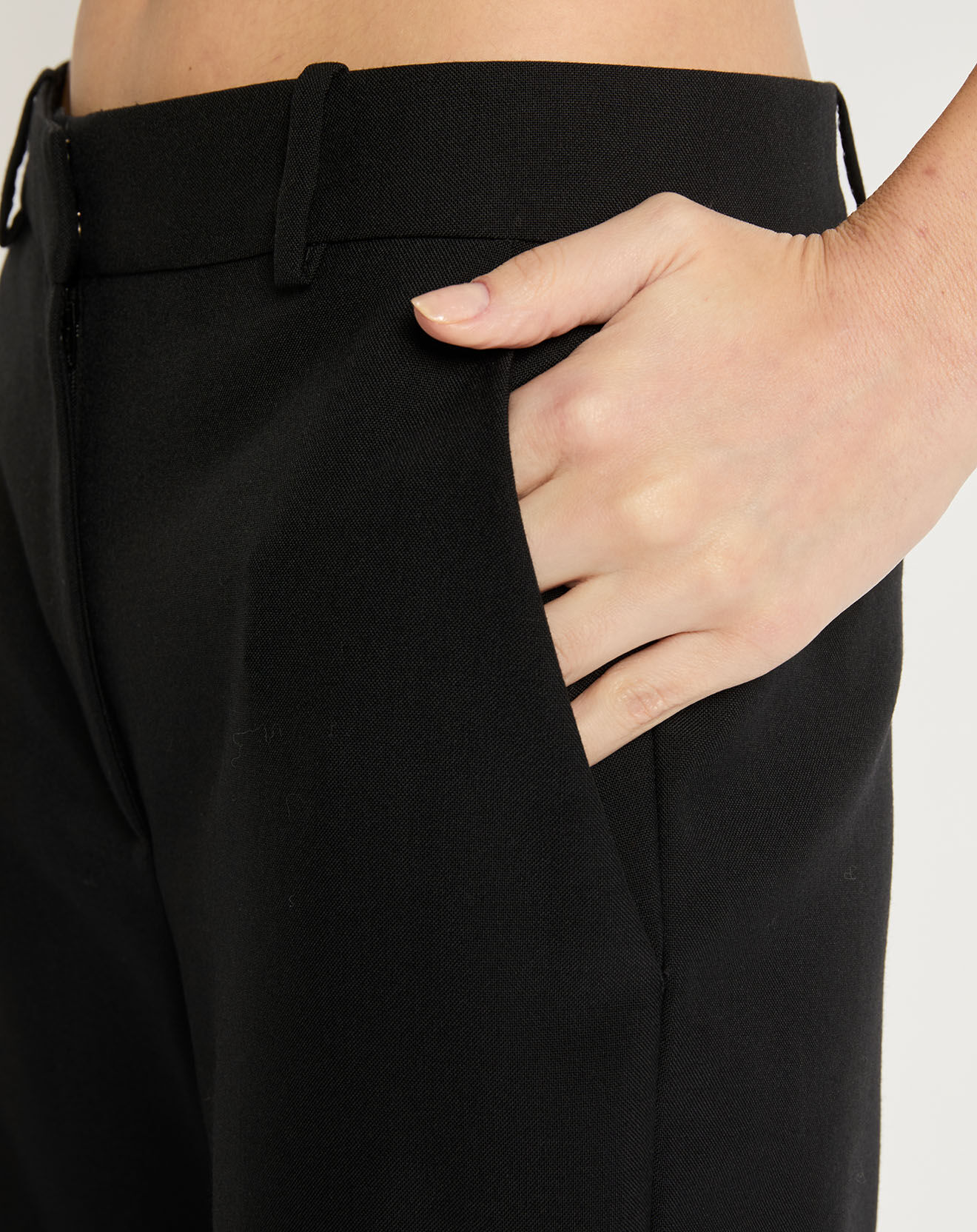 Zapa Pantalon en Laine mélangée Pierino noir