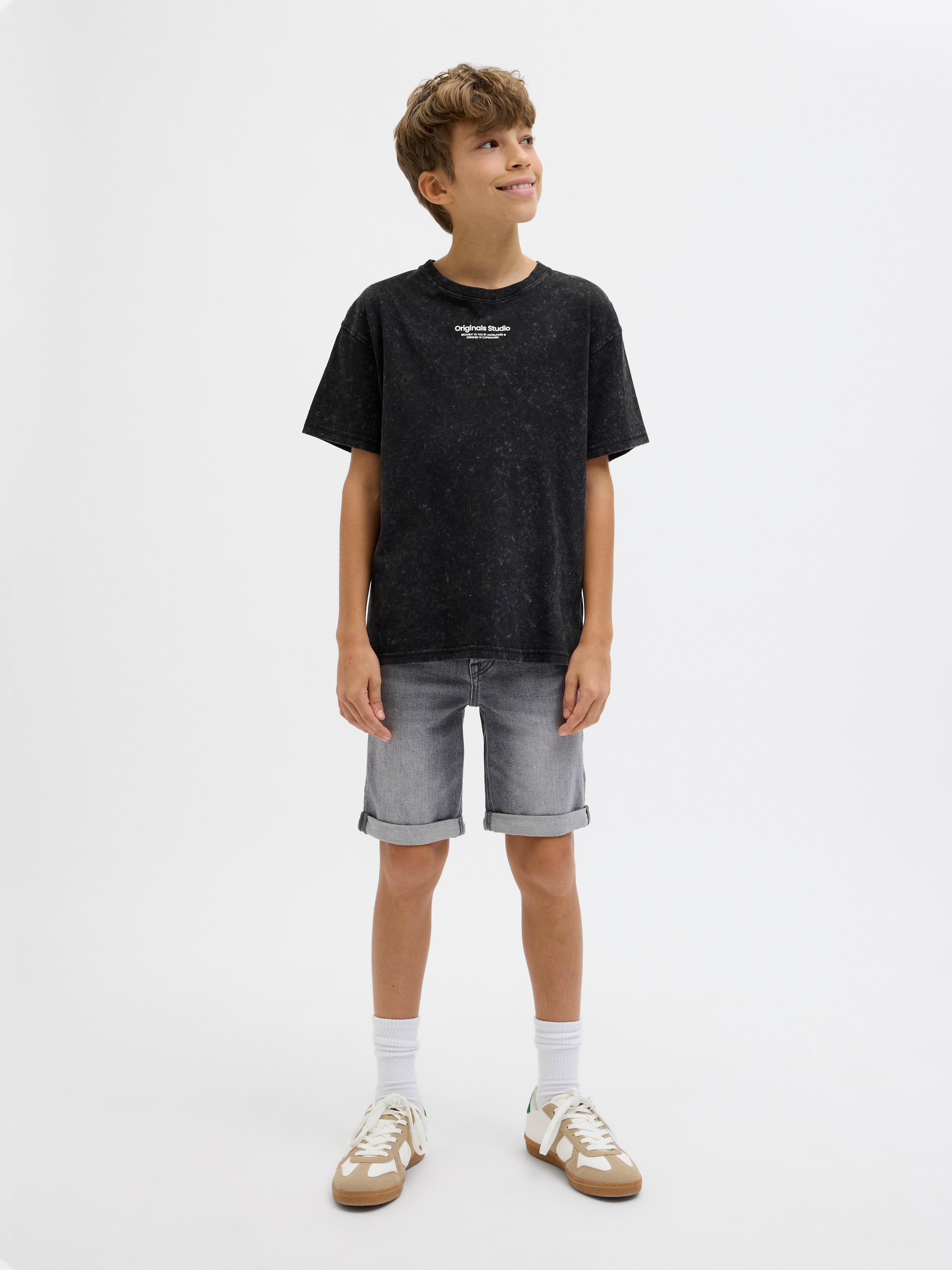 Jack & Jones Junior Shorts »JJIRICK bequem mit mittlerer Taille für Jungen«  unifarben, modisch, regular fit, Web,