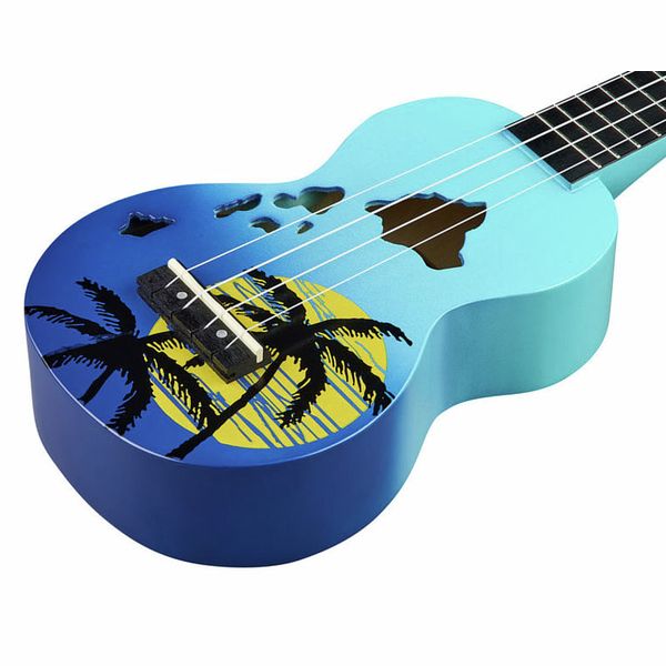 Mahalo Hawaii Blue Ukulele