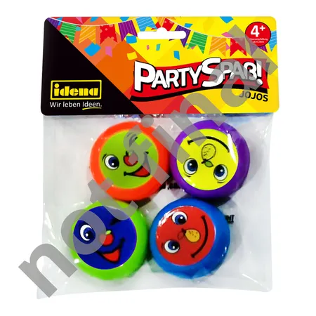 Idena 40237 Partyspaß Jojos Smile 4er