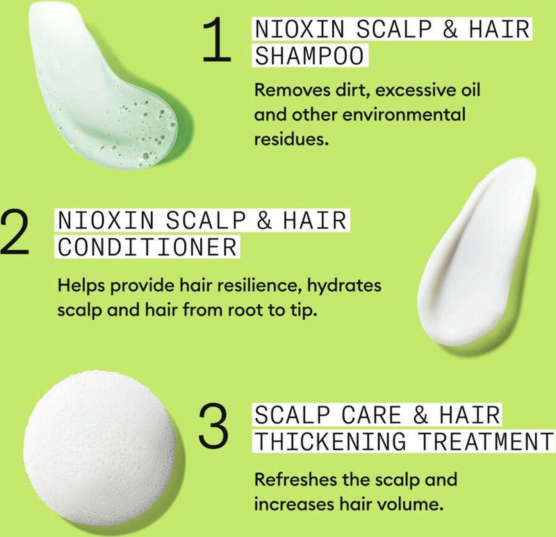 Nioxin - System 2 Trial Kit - Haargroeimiddelen - Set van 3 Producten