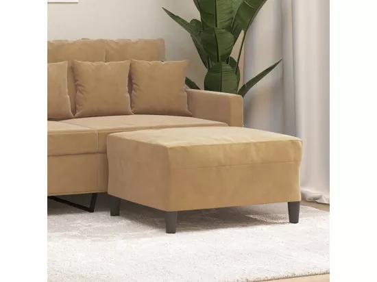 Repose-pied Marron 70x55x41 cm Velours