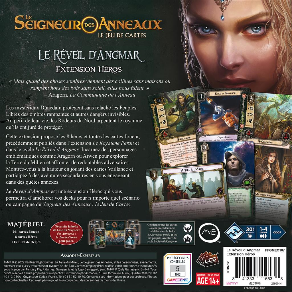 Le Seigneur des Anneaux JCE - Le Réveil d'Angmar - Extension Héros