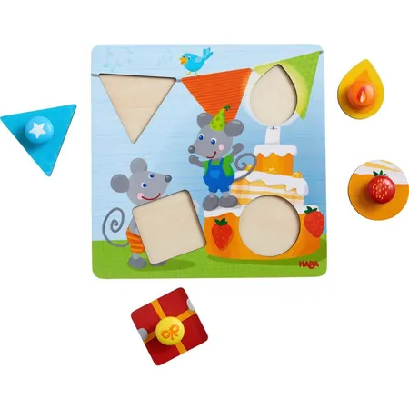 HABA 305205 Greifpuzzle Geburtstagsmäuse