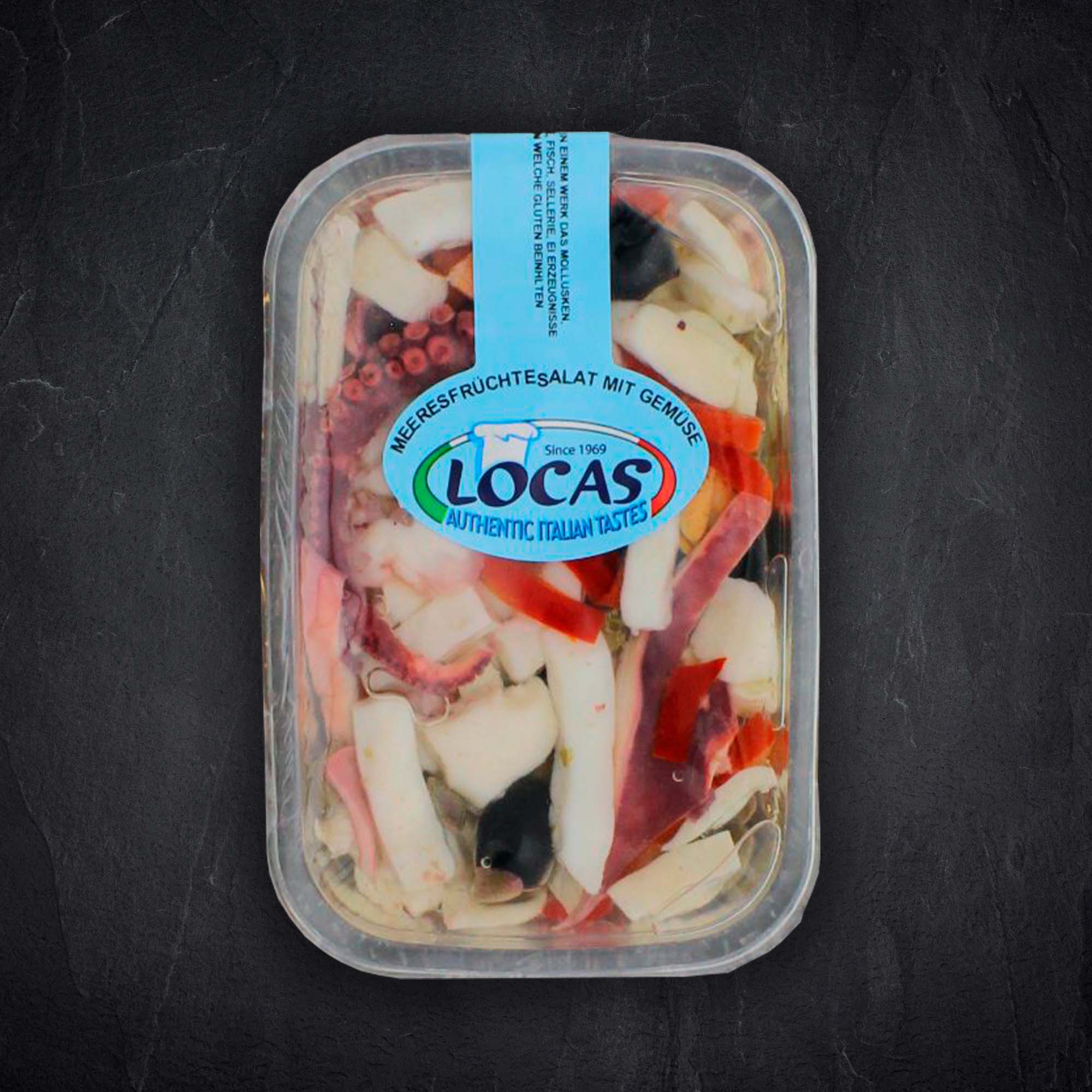 Meeresfrüchtesalat mit Gemüse