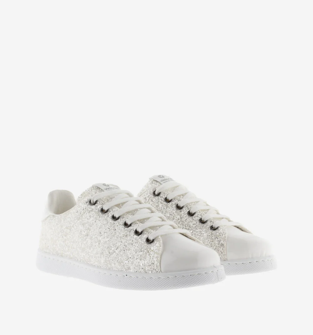 TENIS VICTORIA GLITTER Baskets glitter pour femme BLANCO