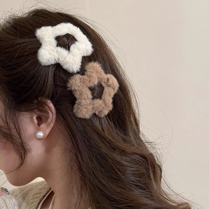 enthice - Star Fluffy Haarclip