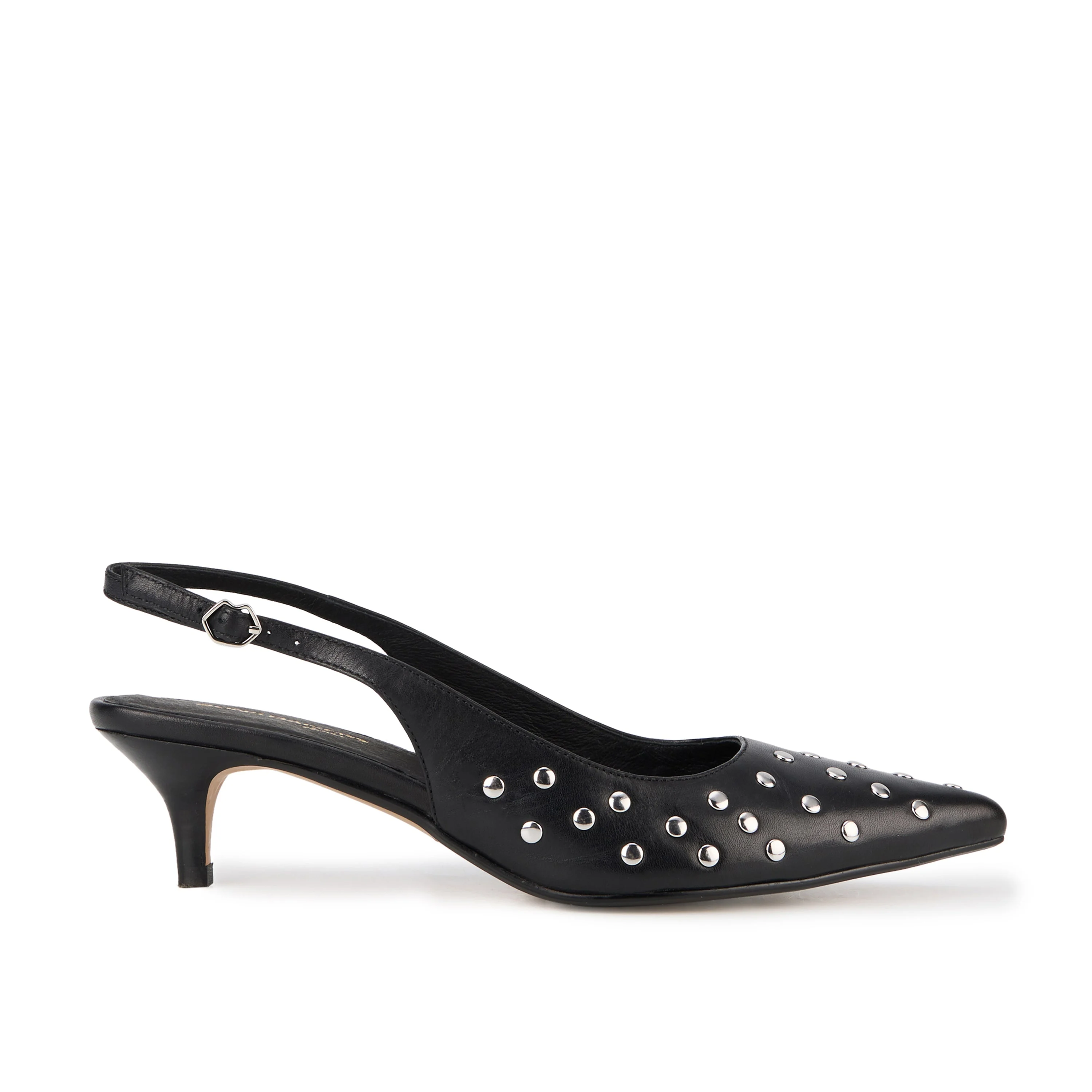 JANET CUIR LISSE STUDS - Escarpins en cuir | Noir