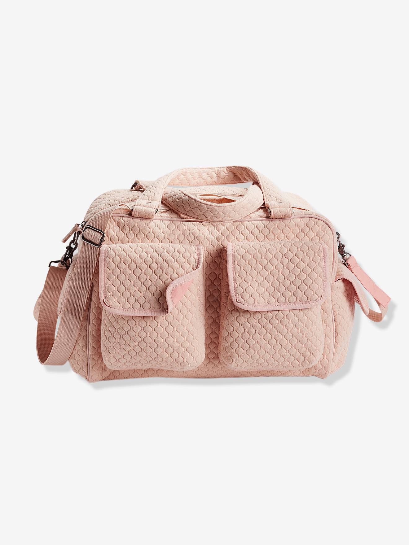 Bolsa trocador com vários bolsos VERTBAUDET Journée, rosa claro