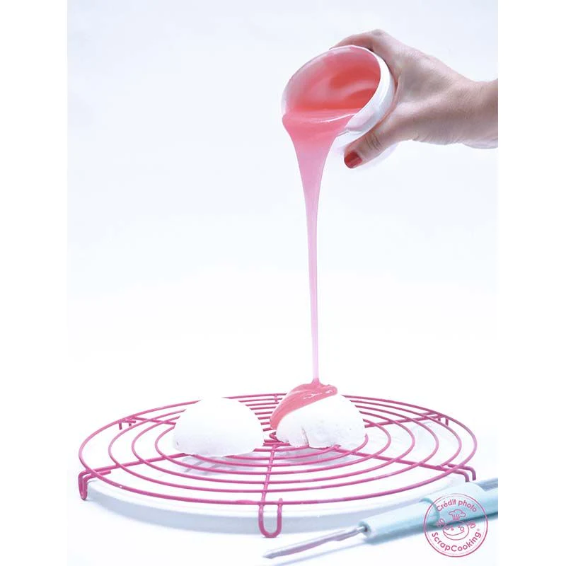 Glaçage goût fruité effet miroir rose 300 g Scrapcooking