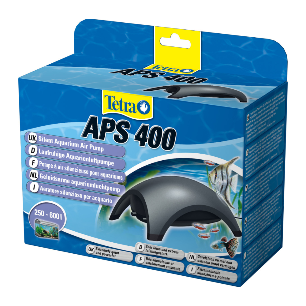 Pompe à air silencieuse pour aquariums aps 400 | 250 - 600 litres