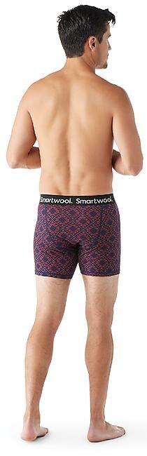 SMARTWOOL - CALECON MEN S MERINO PRINT BOXER BRIEF BOXED
