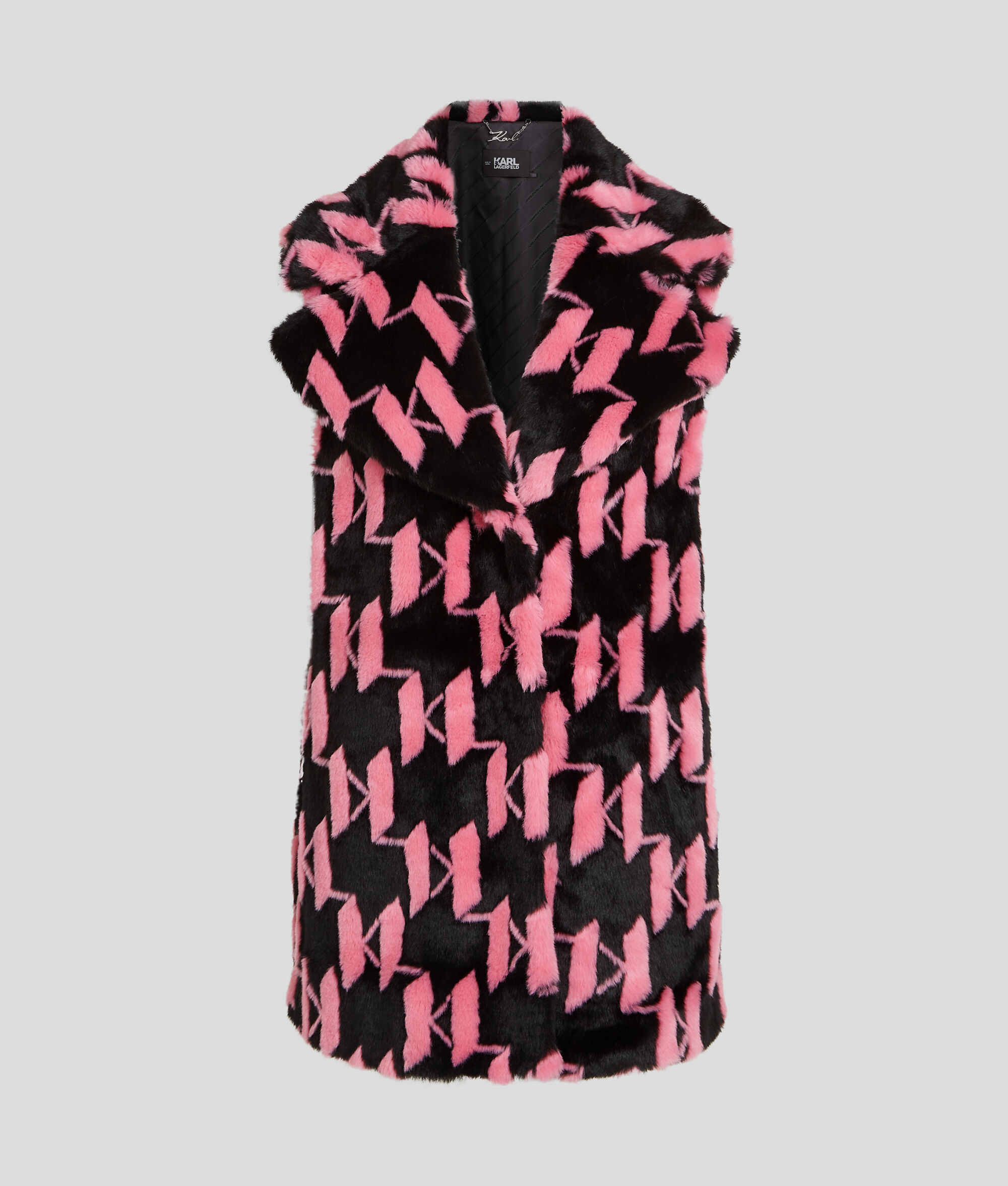 GILET EN FAUSSE FOURRURE KL MONOGRAM