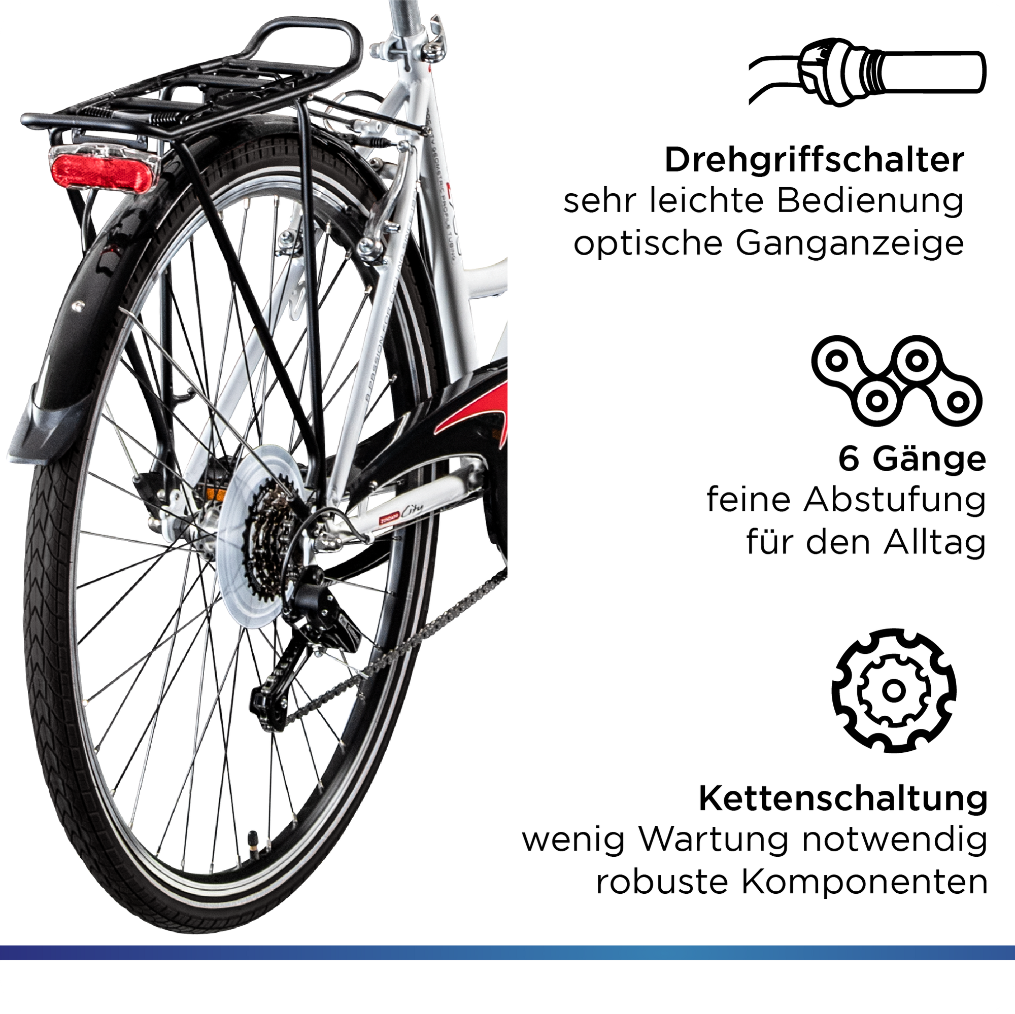 Zündapp Z700 Damenfahrrad 28 Zoll Fahrrad für Damen und Herren ab 150 cm
