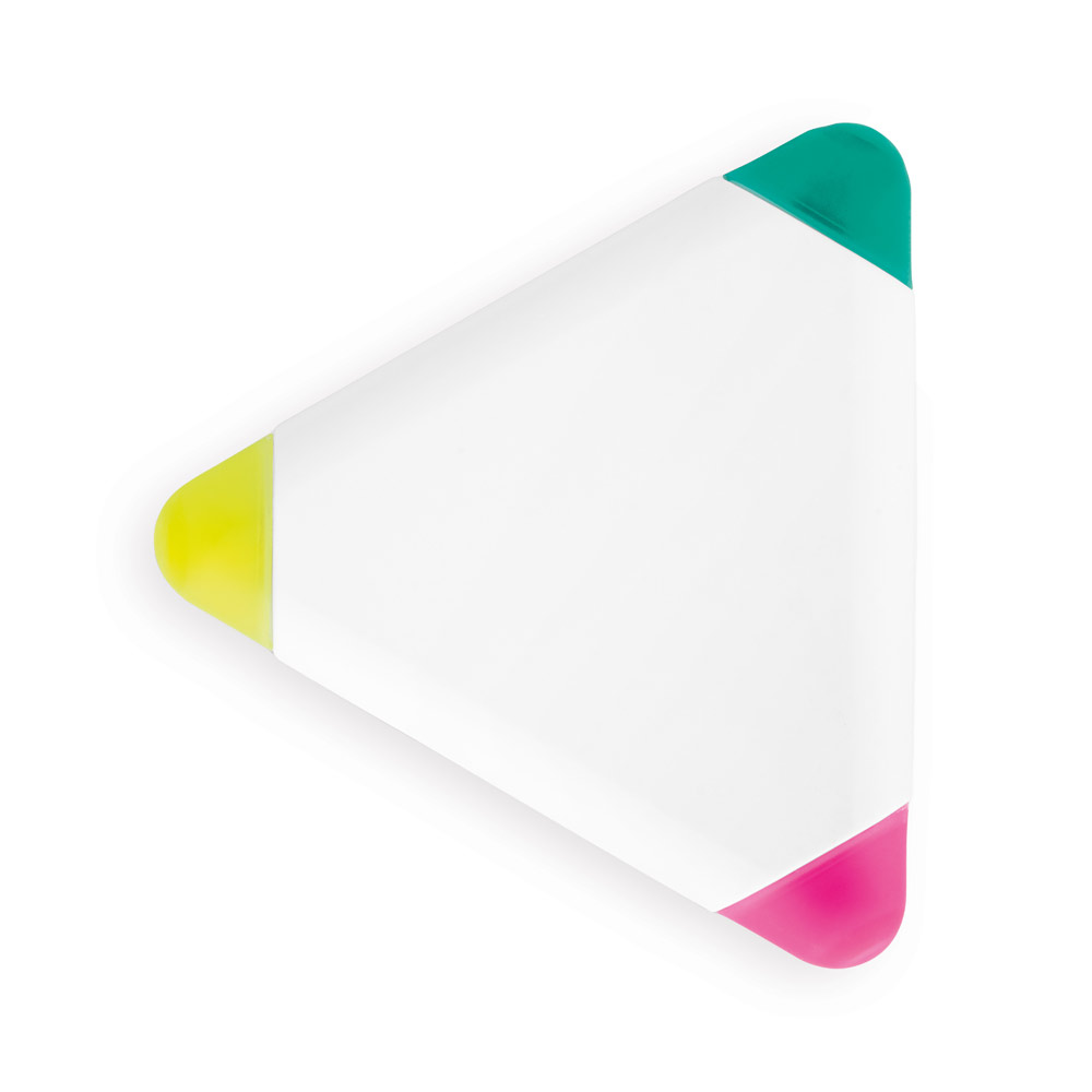 hi!dea 91615 - Surligneur en PP en forme de triangle avec 3 couleurs