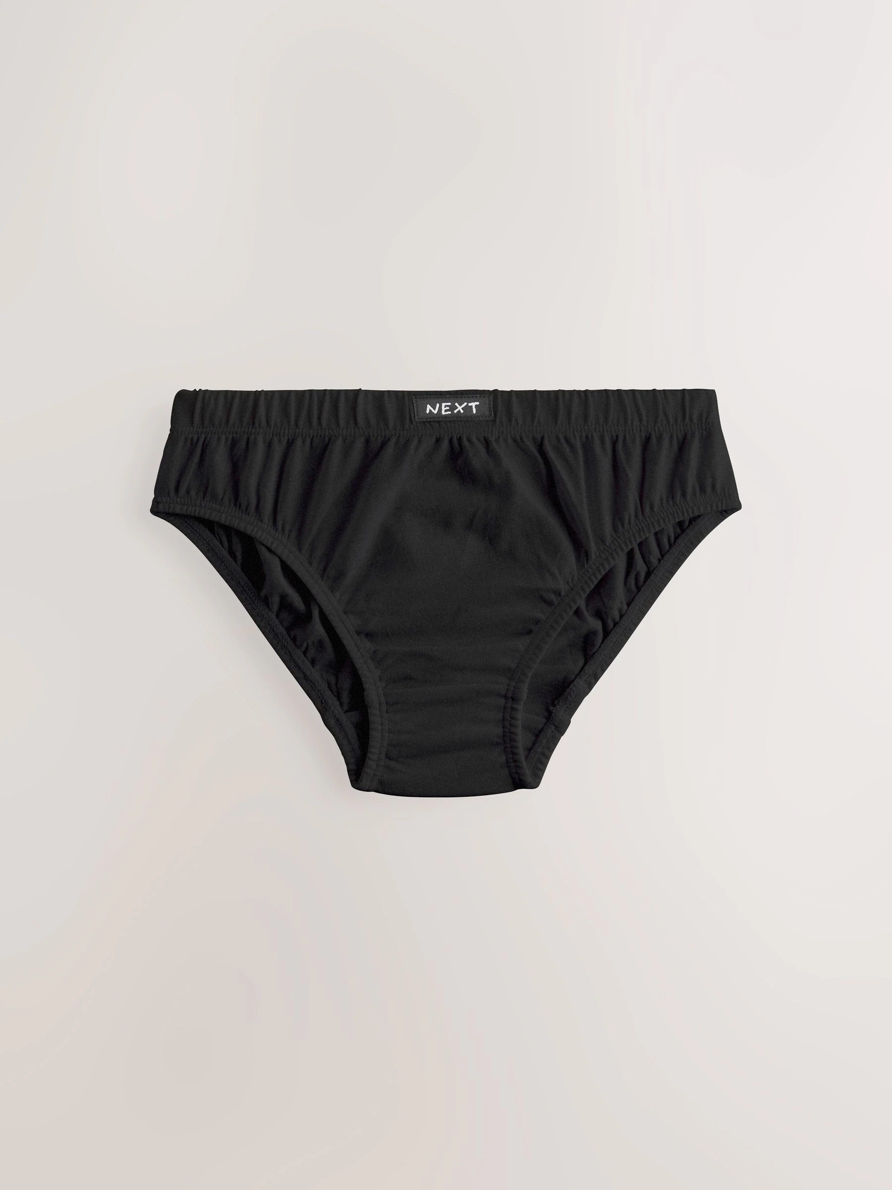 Zwart - 100% katoenen slip verpakking van 7 (1,5 - 16 jr)