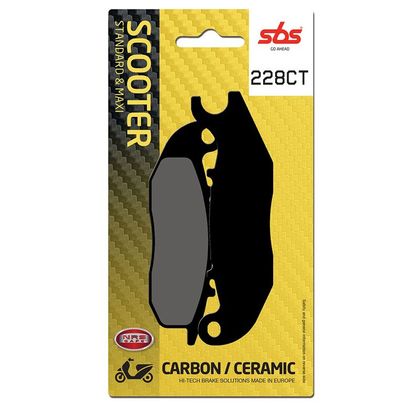 Plaquettes de freins SBS 228CT Organique Avant