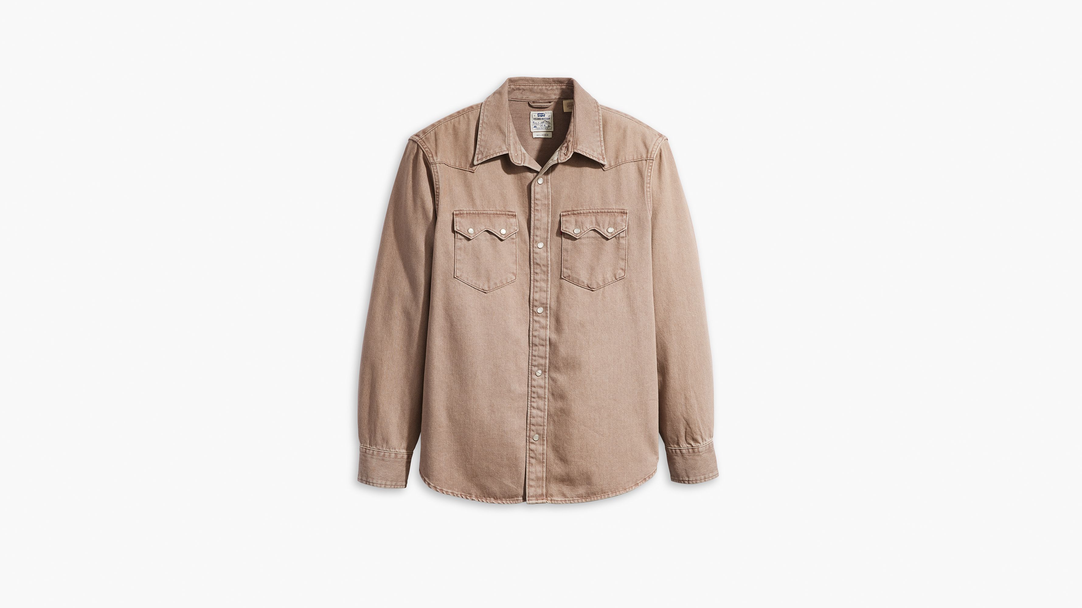 Chemise Western Sawtooth Relaxed - Clark Brown Denim - Marron