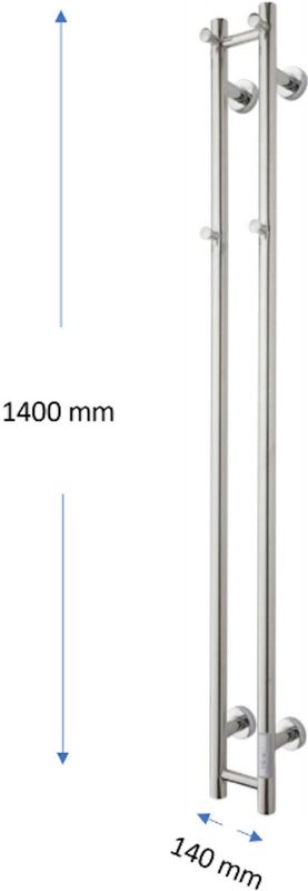 TVS - Eldo 2 - Elektrische Radiator - Wit - 140x13.5 cm