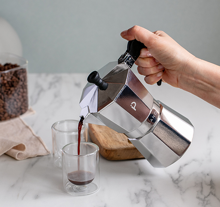 Cafetière italienne - Duna - 9 tasses / 45 cl + offre cadeau - PYLANO